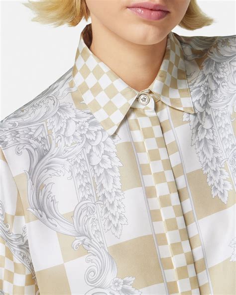 versace medusa shirt free shipping|medusa contrasto silk shirt.